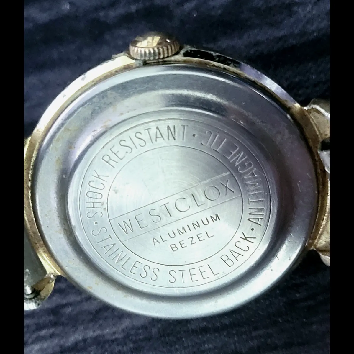 Rare Vintage Wesclox Westport Mechanical Mens Watch Runs - Image 5