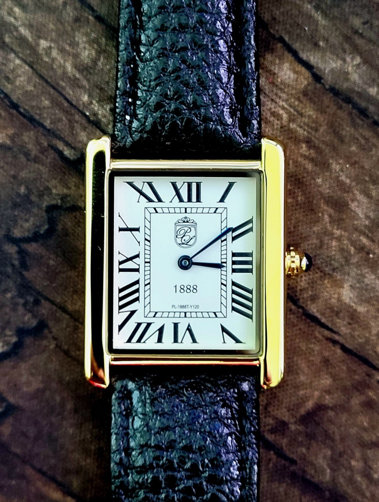Swiss Design Mens Watch Pierre Lucerne Gold Tank In Box - Image 6