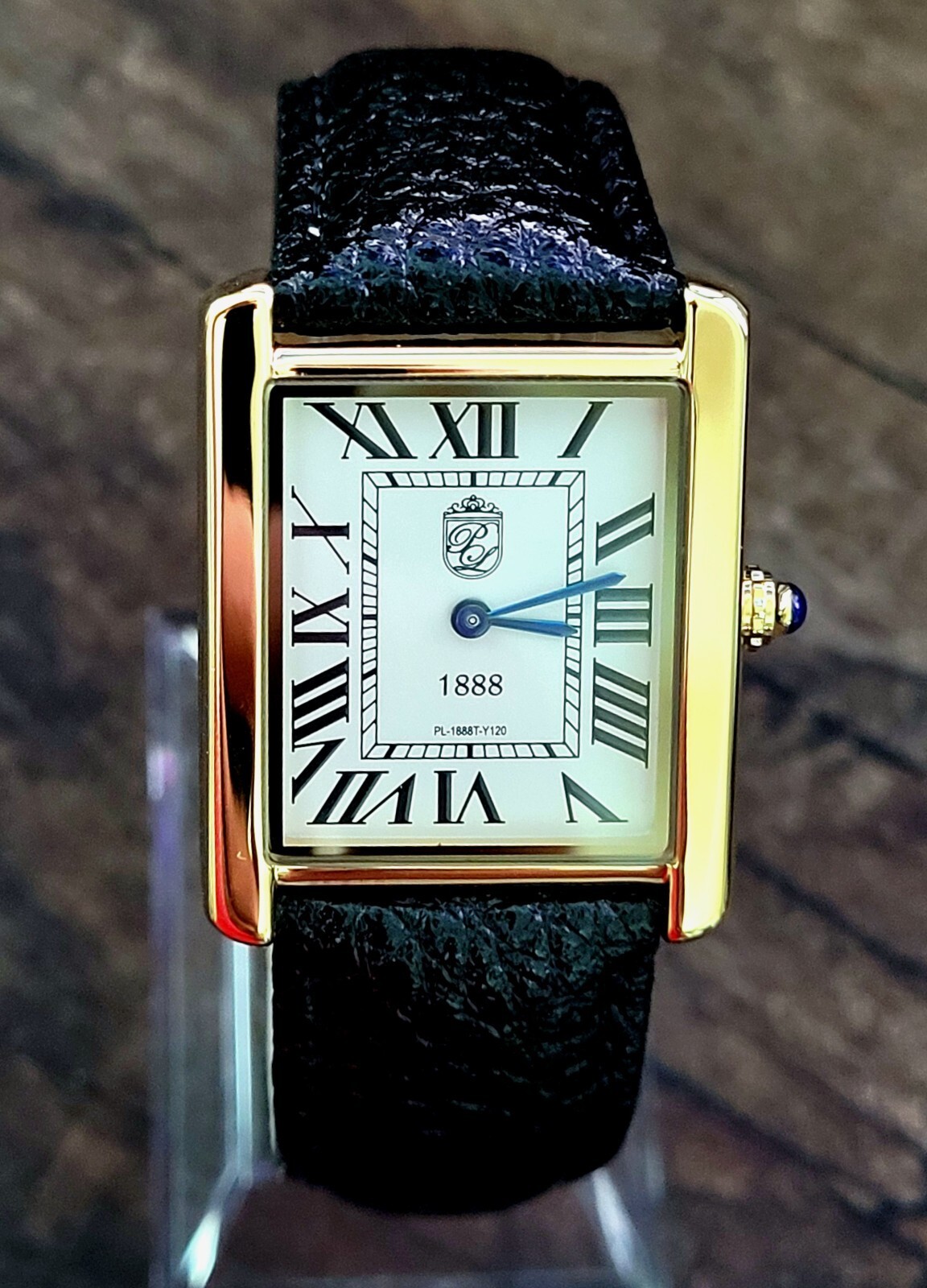 Swiss Design Mens Watch Pierre Lucerne Gold Tank In Box