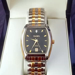 Rare Elgin Lord Diamond Dial Mens Tank Watch Nos Fg109