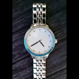 Rare Aquamarine Baguette Bezel Mens Dress Watch Singapore