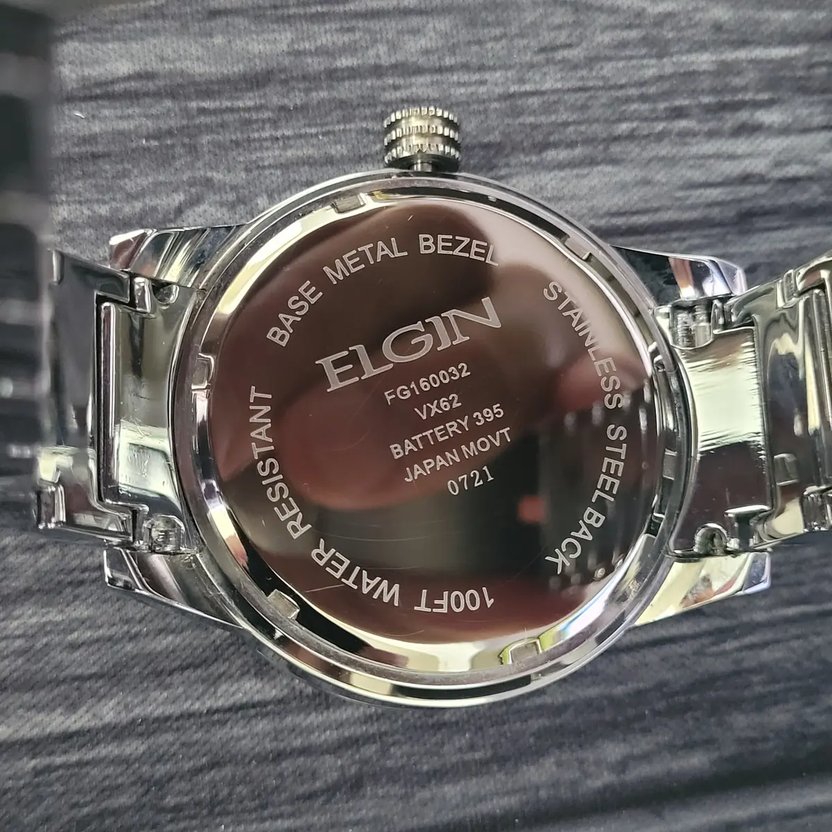 Rare Diamond Paved Bezel Mens Watch Elgin Authorized Dealer - Image 7