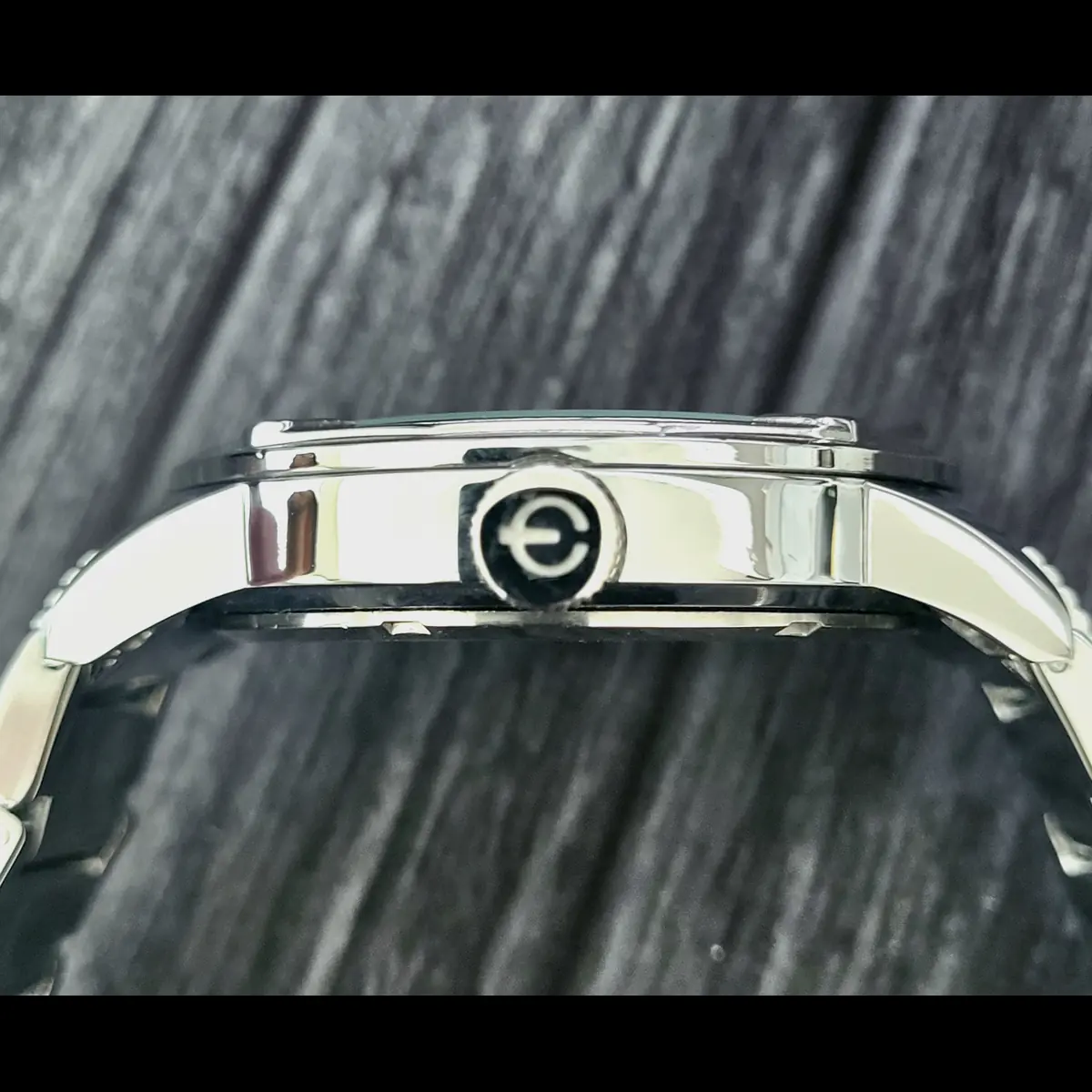 Rare Diamond Paved Bezel Mens Watch Elgin Authorized Dealer - Image 8