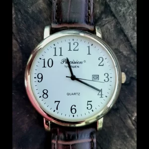 Rare Gruen White Enamel Dial Date Mens Watch Ready To Wear