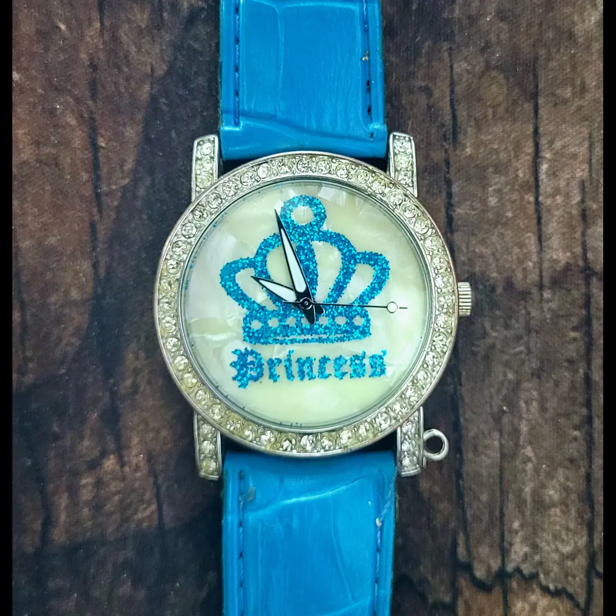 Vintage Authentic Princess MOP Dial Gem Bezel Womens Watch - Image 5