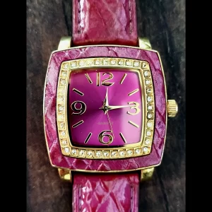Super Collectable Rare Joan Rivers Patent Leather Gem Watch