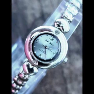 Rare Vintage Womens Paul Jardin Satin Sweetheart 18mm Watch