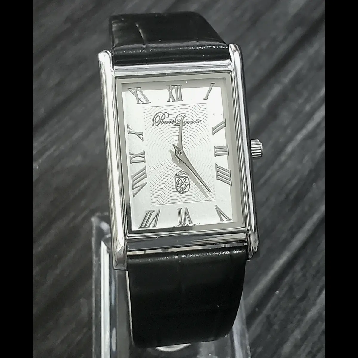 Authentic Pierre Lucerne Seiko Y120 White SQ Mens Tank Dress Watch